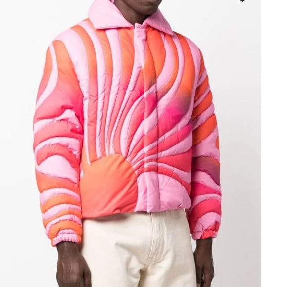ERL Pink Sunset Down Jacket ❤️New❤️ - Picture 6 of 15